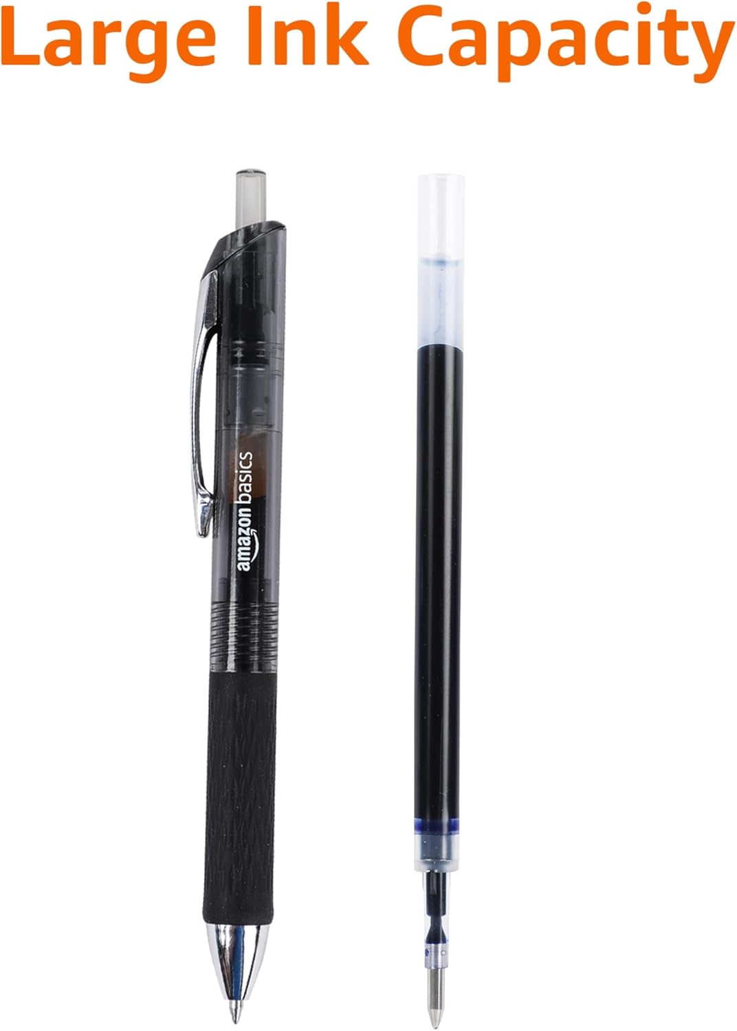 Amazon Basics Gel Pens 0.7mm – Black, 12 Pack