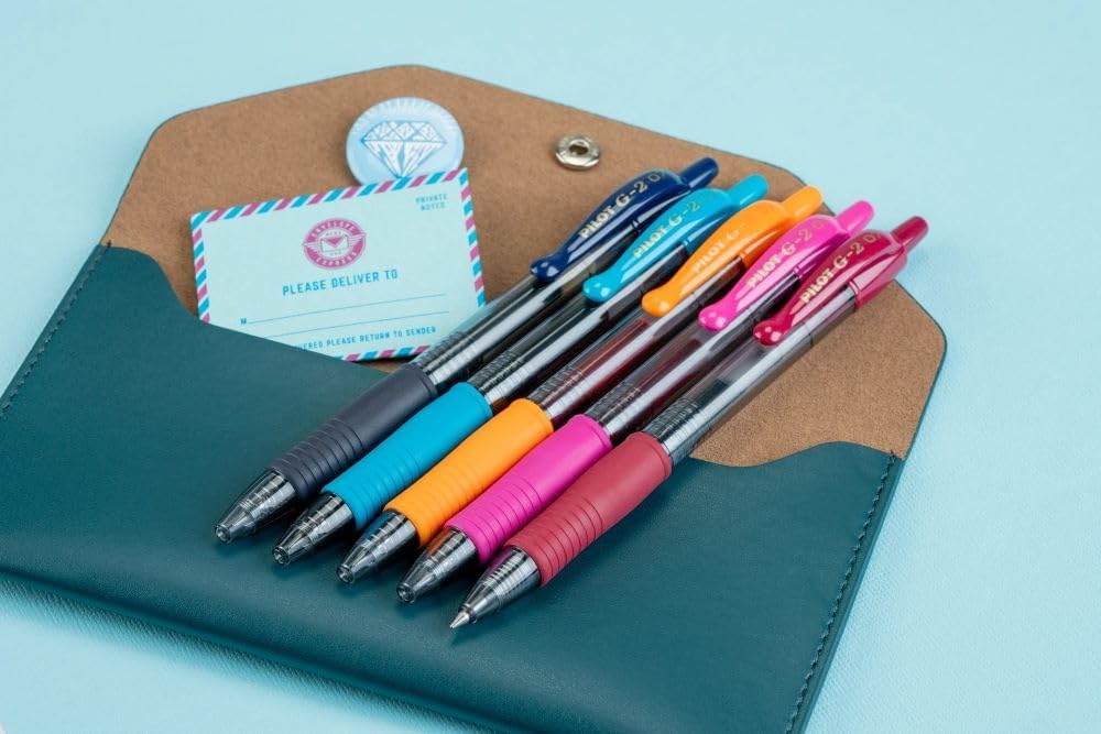 Pilot G2 Gel Pens 0.7mm – Black, 12 Pack