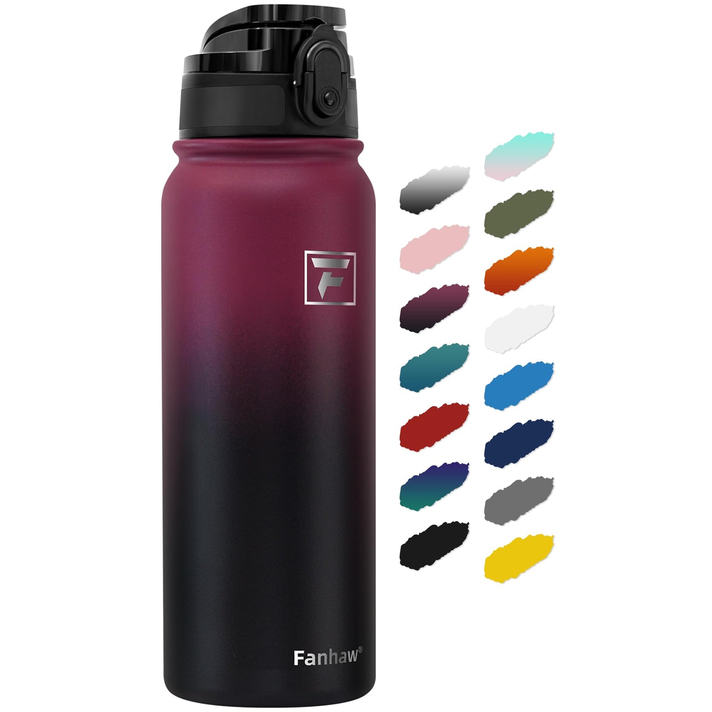 Fanhaw 20oz Insulated Water Bottle