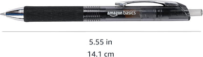 Amazon Basics Gel Pens 0.7mm – Black, 12 Pack