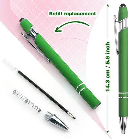 8-Pack 2-in-1 Stylus Ballpoint Pens