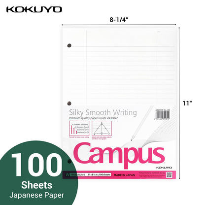 Kokuyo Loose Leaf Paper 100ct