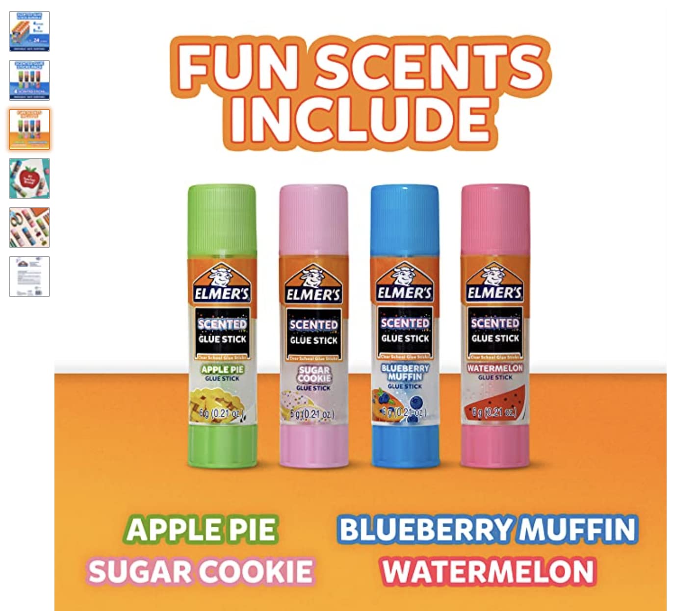 Elmer’s Scented Glue Sticks 24-Pack