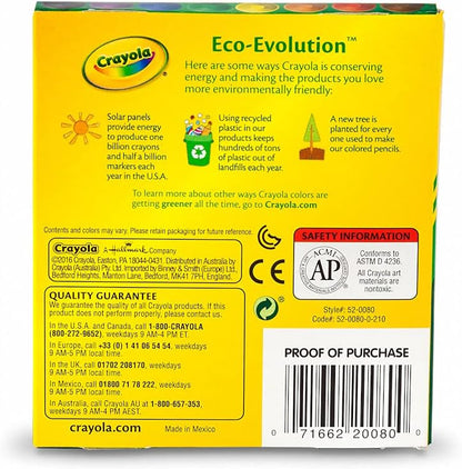 Crayola Giant Crayons 8ct, Kids 2+