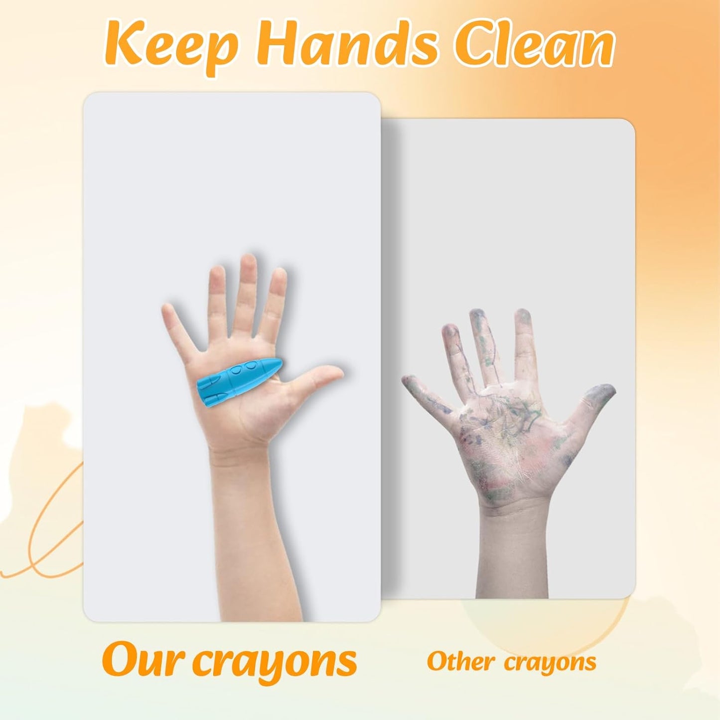 12 Colors Toddler Crayons – Washable