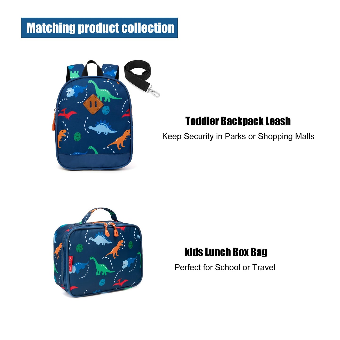 Toddler Dinosaur Backpack 15" Boys