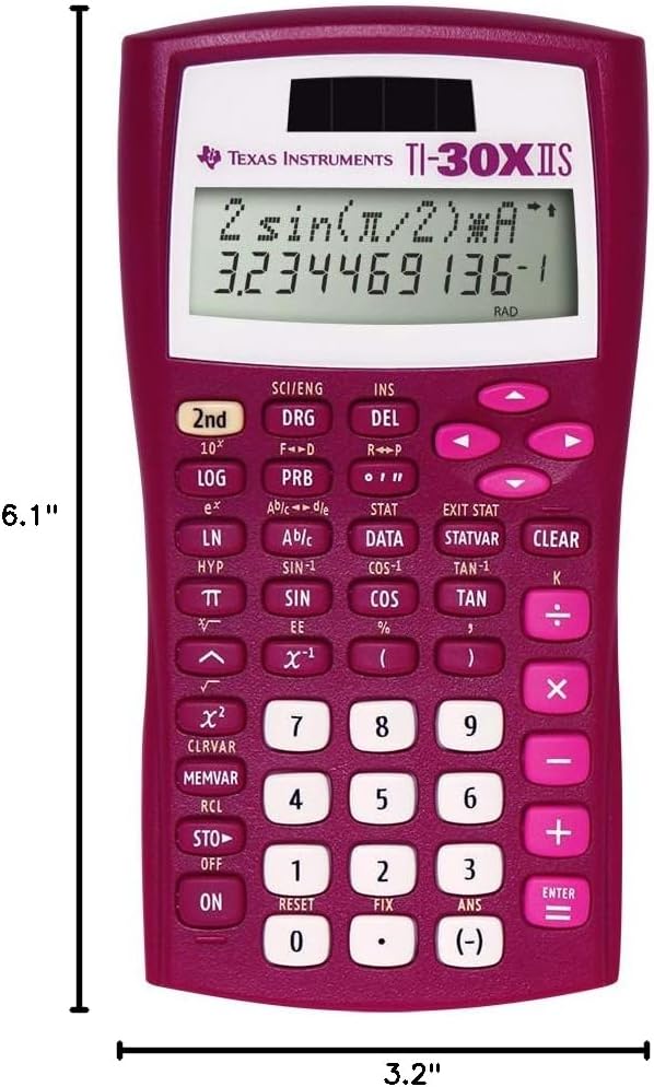 TI-30XIIS Calculator – Raspberry