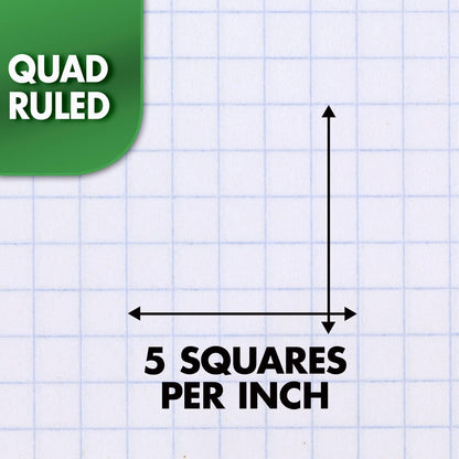 Mead 1-Subject Graph Notebook – Green