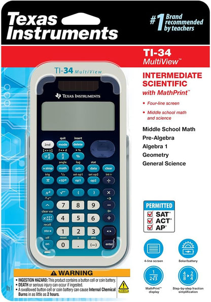 TI-34 MultiView Scientific Calculator