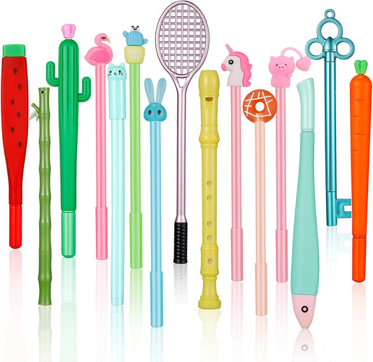 Chuangdi 15-Pc Cute Cartoon Gel Pens