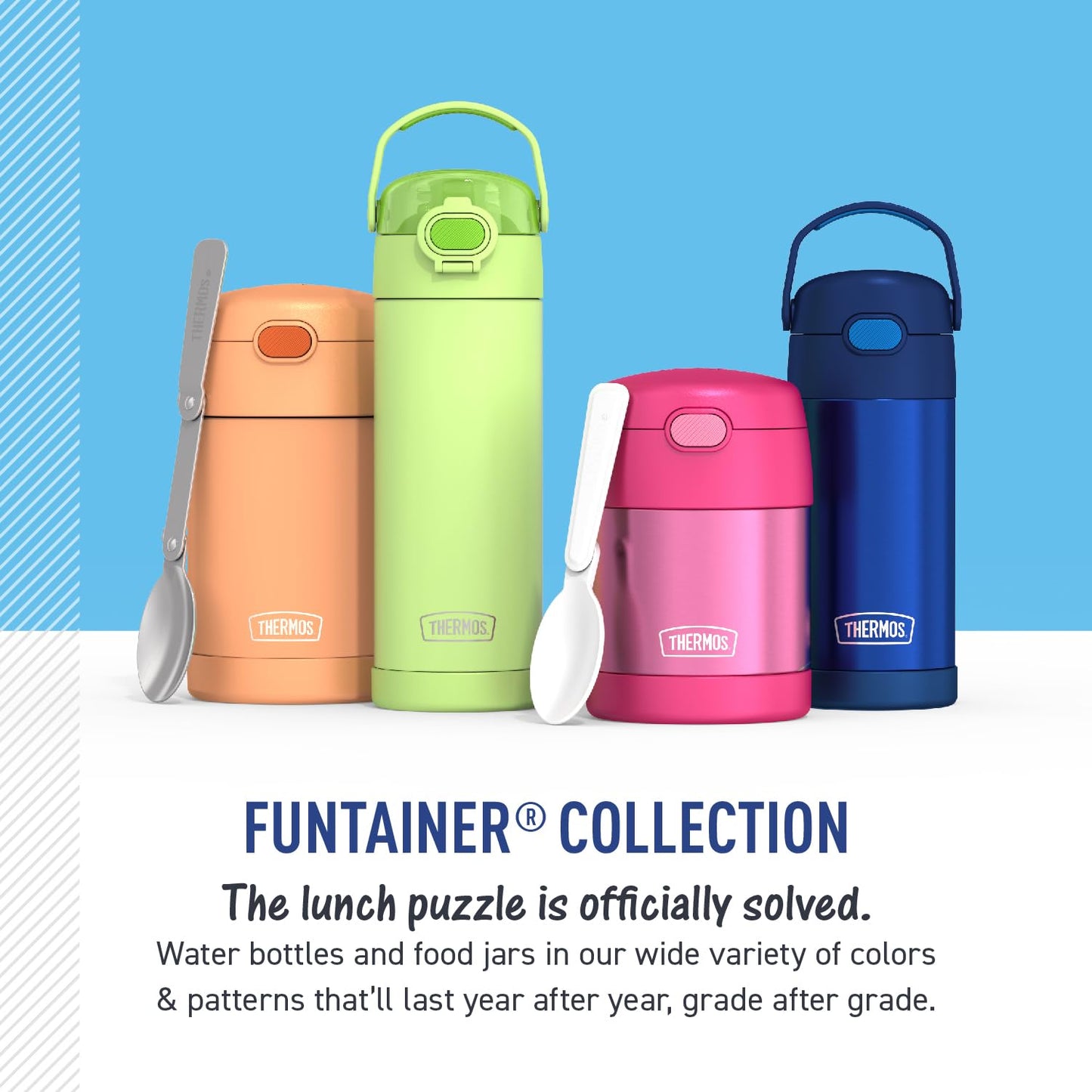 THERMOS FUNTAINER Water Bottle with Straw