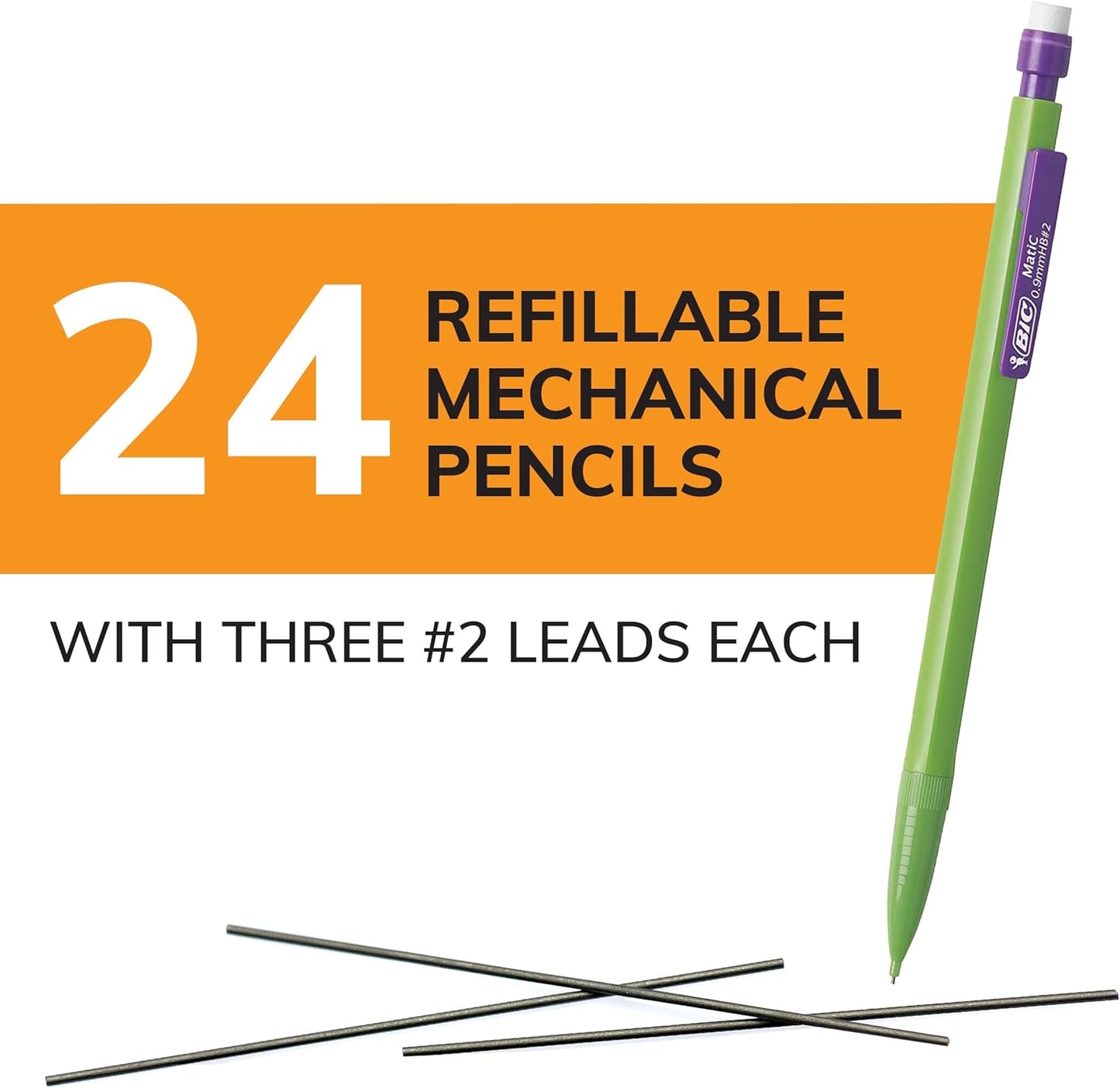 BIC Xtra Strong 0.9mm Mechanical Pencils 24-Pack