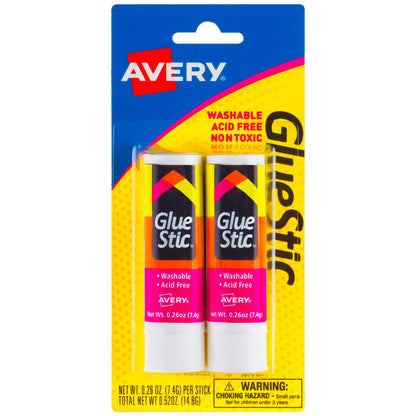 Avery White Glue Stick 3-Pack