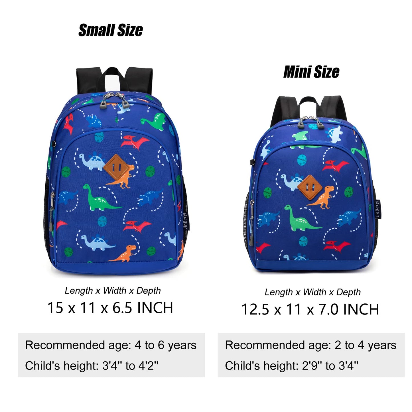 Toddler Dinosaur Backpack 15" Boys