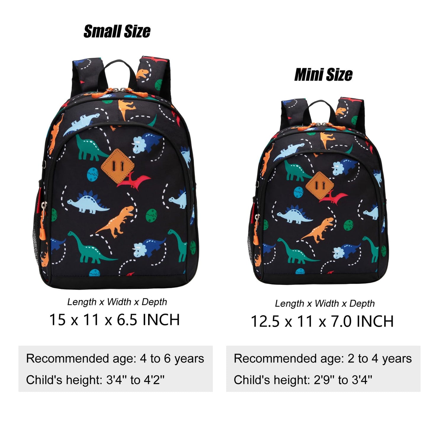 Toddler Dinosaur Backpack 15" Boys
