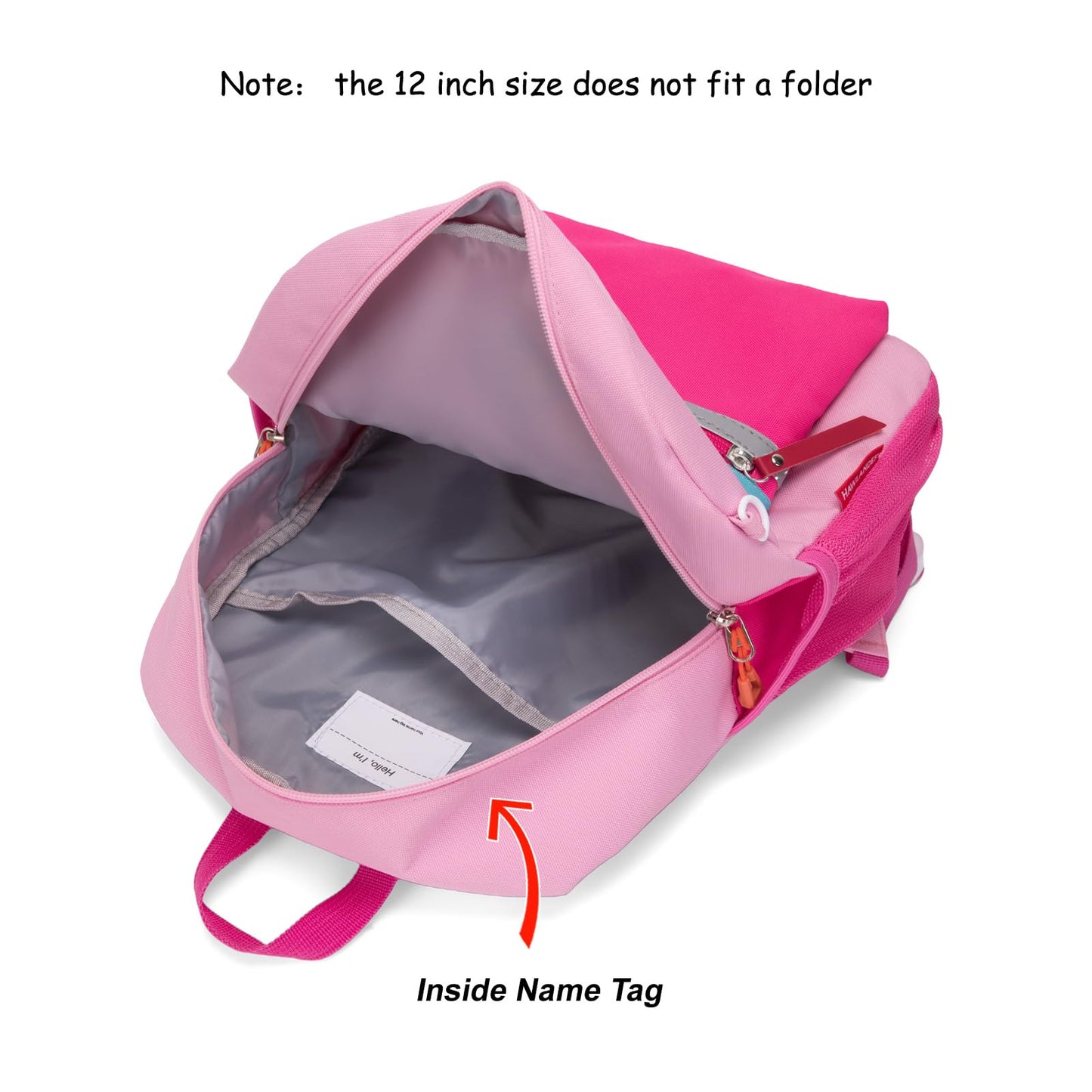 HawLander Kids Backpack Pink 15"