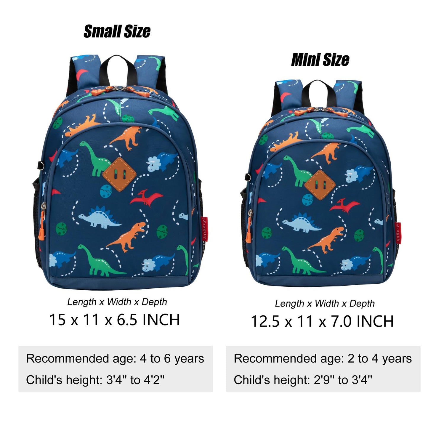 Toddler Dinosaur Backpack 15" Boys