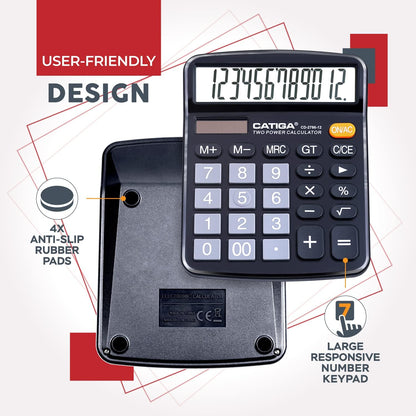 CATIGA 12-Digit Desktop Calculator