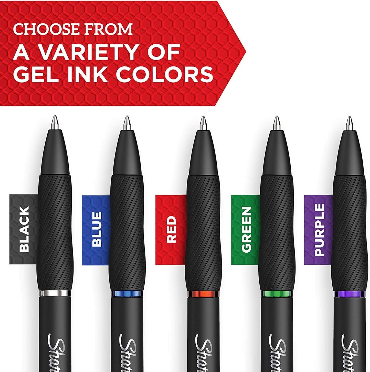 Sharpie S-Gel Pens 0.7mm – Black, 12 Pack