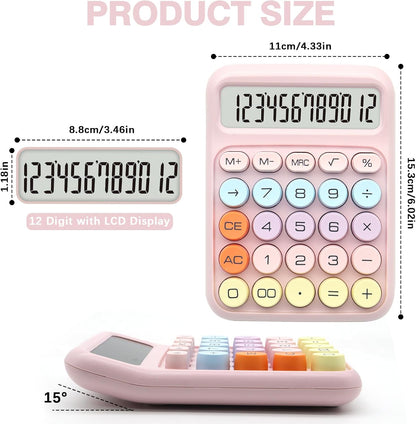 UPIHO Black 12-Digit Calculator