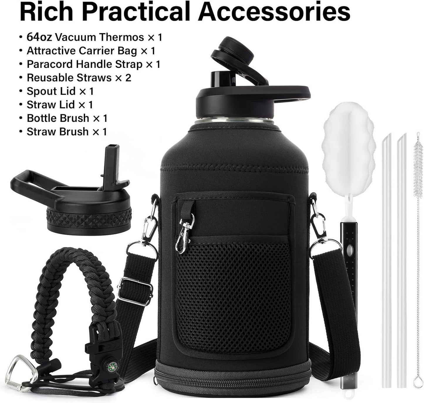 64oz Insulated Water Bottle