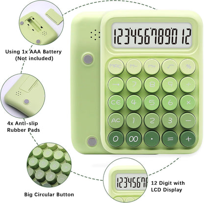 UPIHO Black 12-Digit Calculator