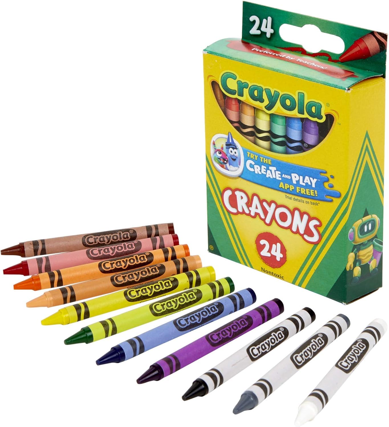 Crayola Crayons 24 Colors (Pack of 4)