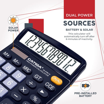 CATIGA 12-Digit Desktop Calculator