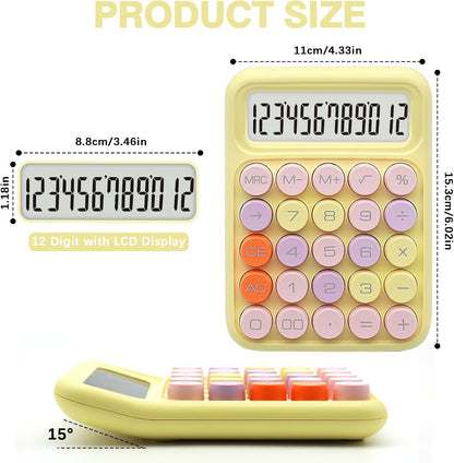 UPIHO Black 12-Digit Calculator