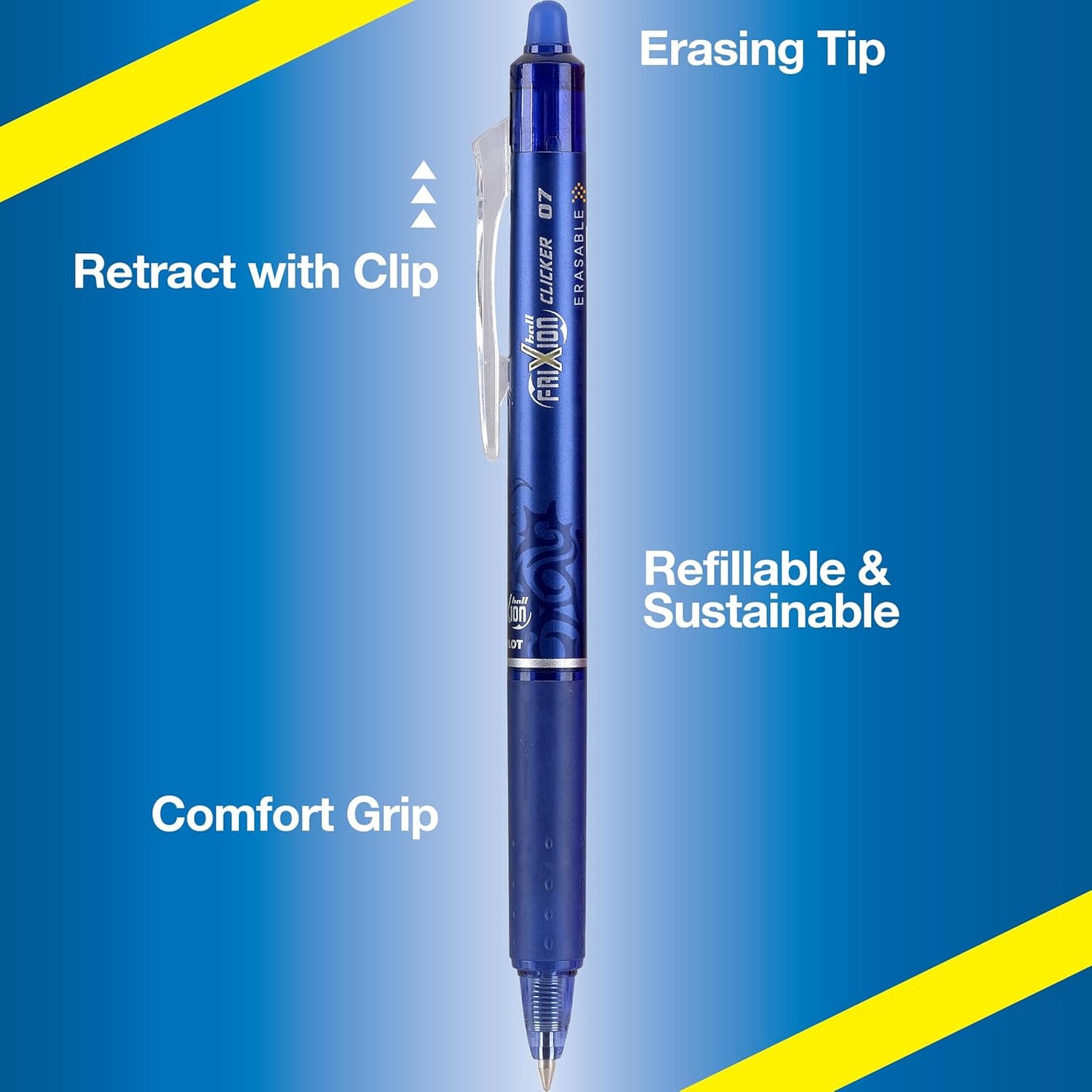 Pilot FriXion Clicker Gel Pens – 3 Pack