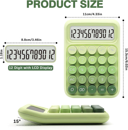 UPIHO Black 12-Digit Calculator