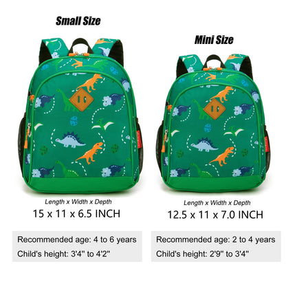 Toddler Dinosaur Backpack 15" Boys