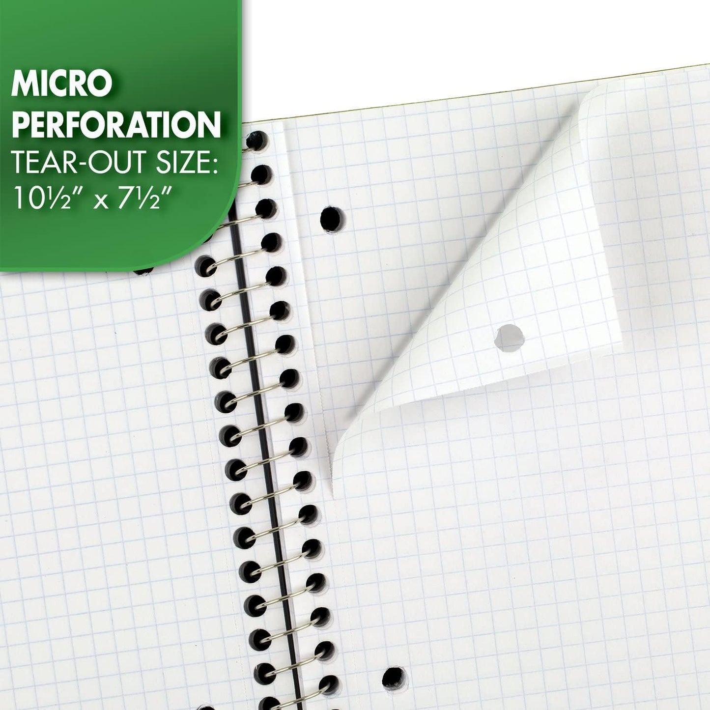 Mead 1-Subject Graph Notebook – Green