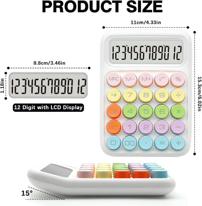 UPIHO Black 12-Digit Calculator