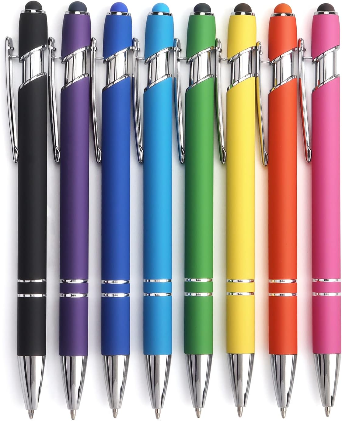 8-Pack 2-in-1 Stylus Ballpoint Pens