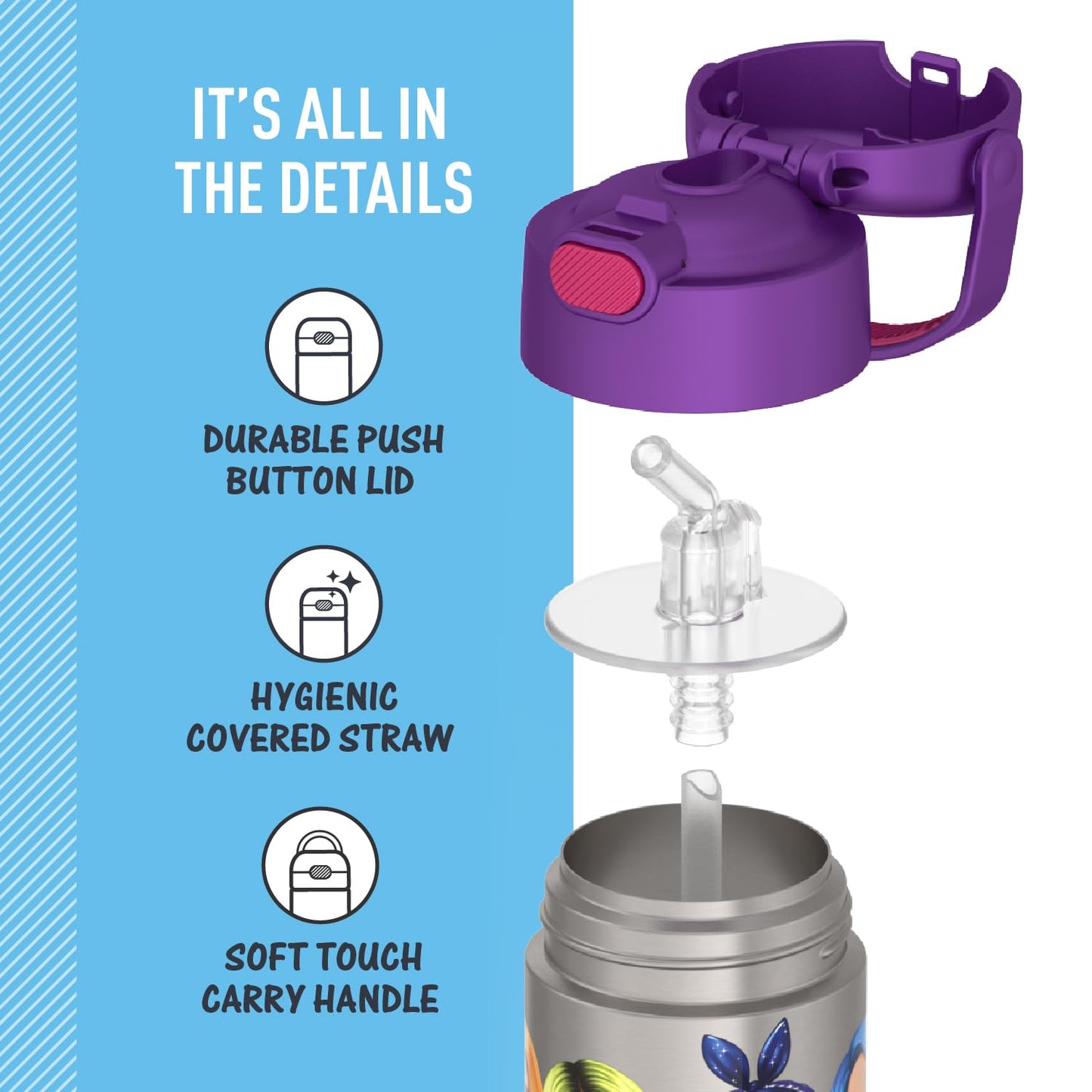 THERMOS FUNTAINER Water Bottle with Straw