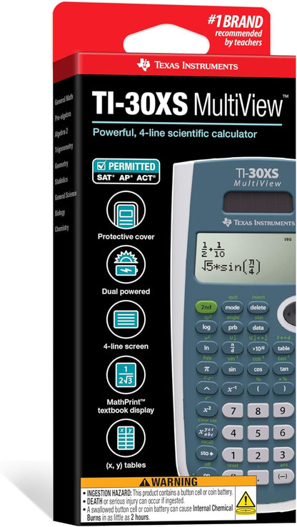 TI-30XS MultiView Scientific Calculator