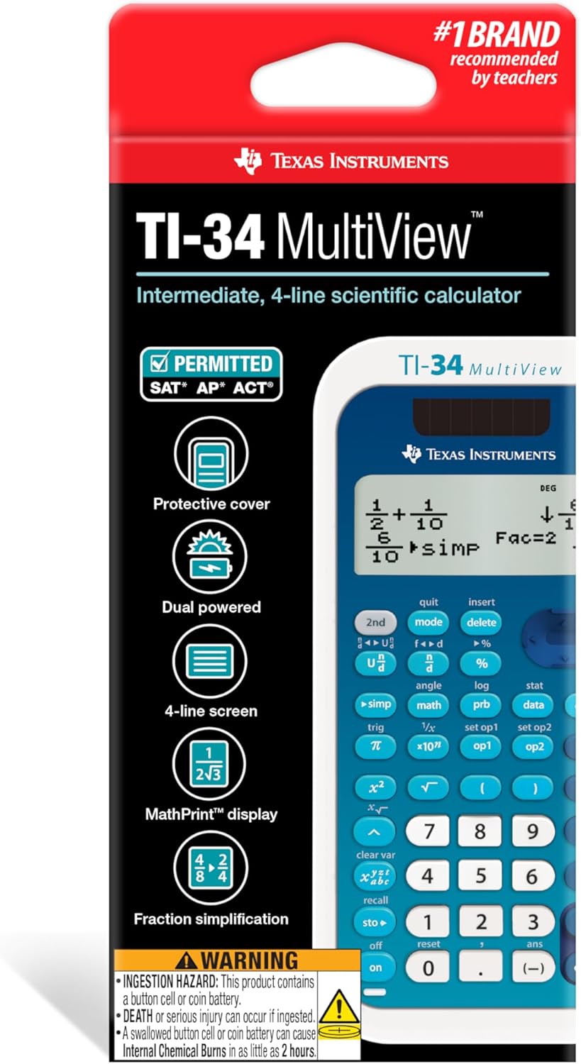 TI-34 MultiView Scientific Calculator