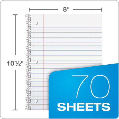 Oxford 6-Pack Spiral Notebooks – Pastel