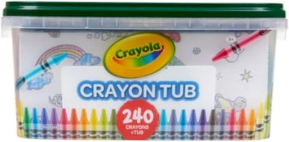 Crayola 240ct Crayon Tub – Bulk Set