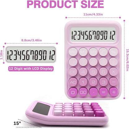 UPIHO Black 12-Digit Calculator