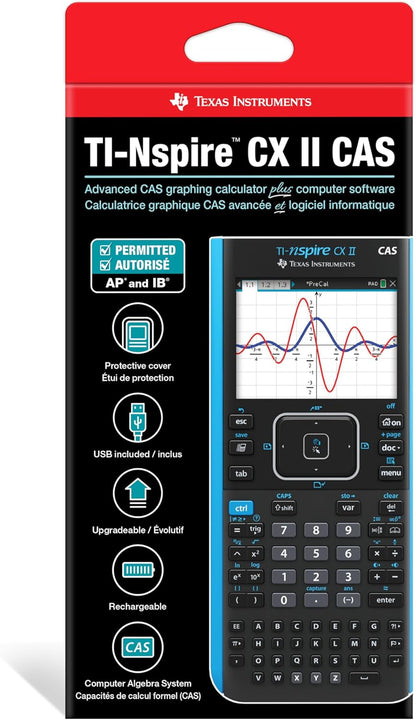 TI-Nspire CX II CAS Graphing Calculator