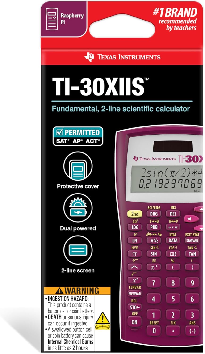 TI-30XIIS Calculator – Raspberry