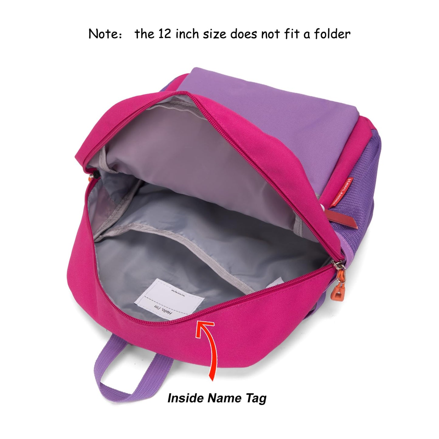 HawLander Kids Backpack Pink 15"