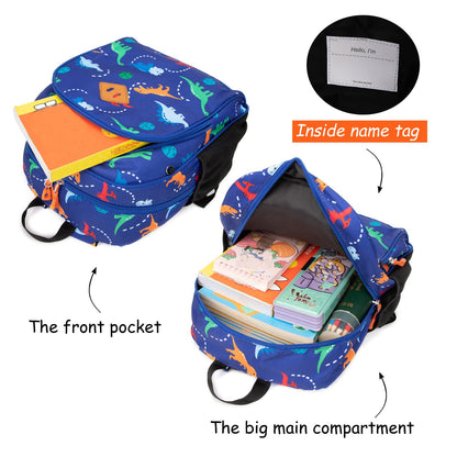 Toddler Dinosaur Backpack 15" Boys