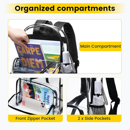 Vorspack Clear Backpack – Black