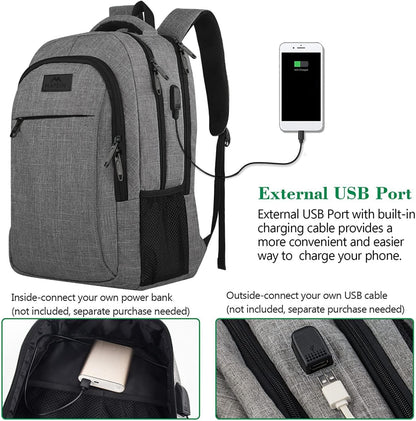 MATEIN 15.6" Laptop Backpack – Grey