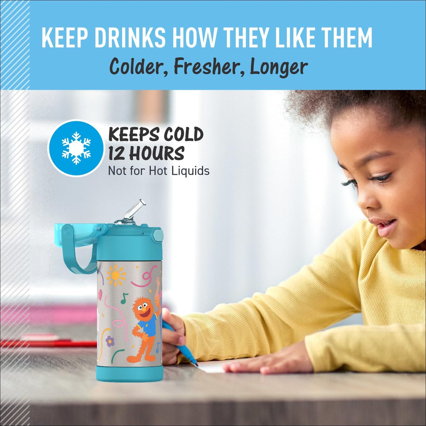 THERMOS FUNTAINER Water Bottle with Straw