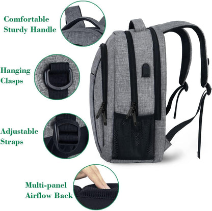 MATEIN 15.6" Laptop Backpack – Grey