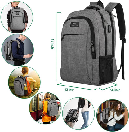 MATEIN 15.6" Laptop Backpack – Grey